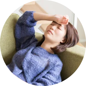 調子が悪そうな女性